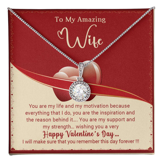 To My Wife - Valentine's Day Gift - Eternal Hope Necklace