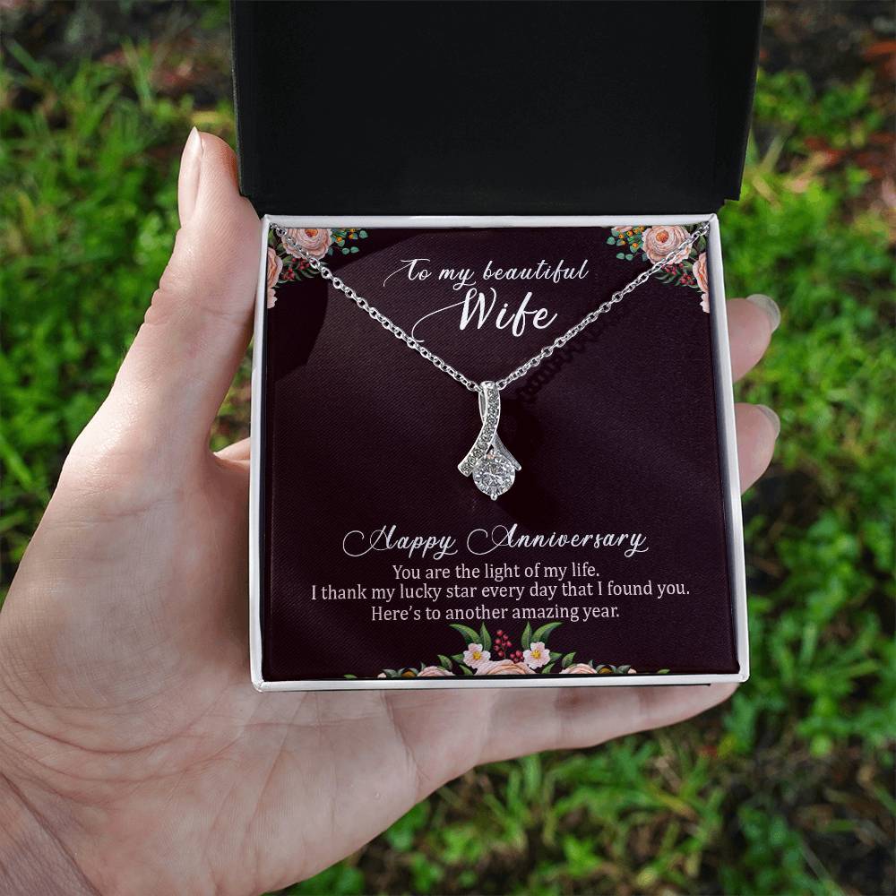 To My Wife - Anniversary Gift - Alluring Beauty Necklace