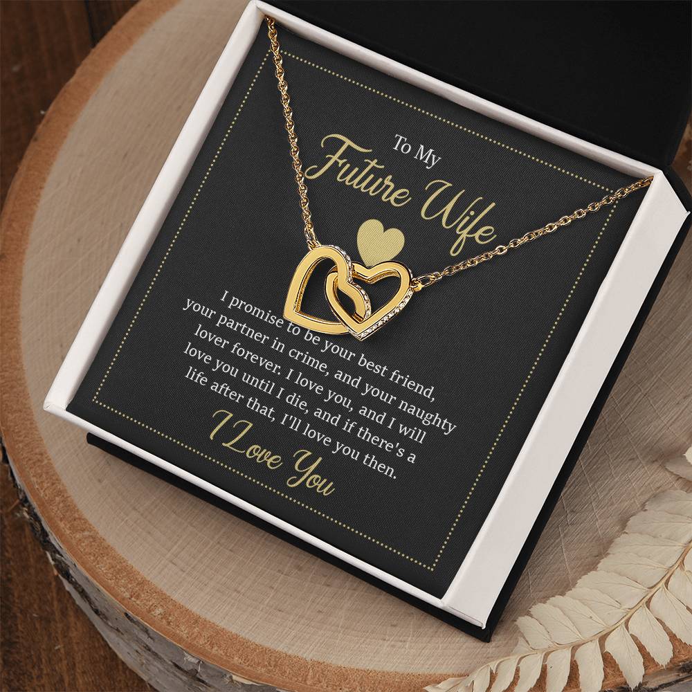 To My Future Wife - Interlocking Hearts Necklace