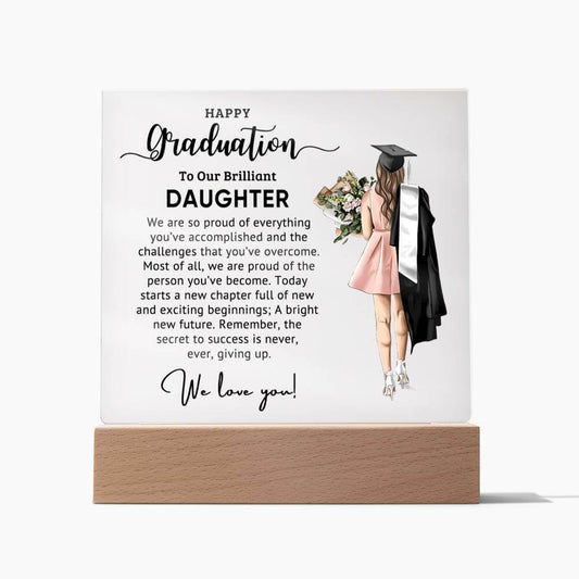 Happy Graduation - Acrylic Square Plaque