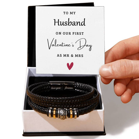 To My Husband - Valentine's Day Gift - Love You Forever Bracelet